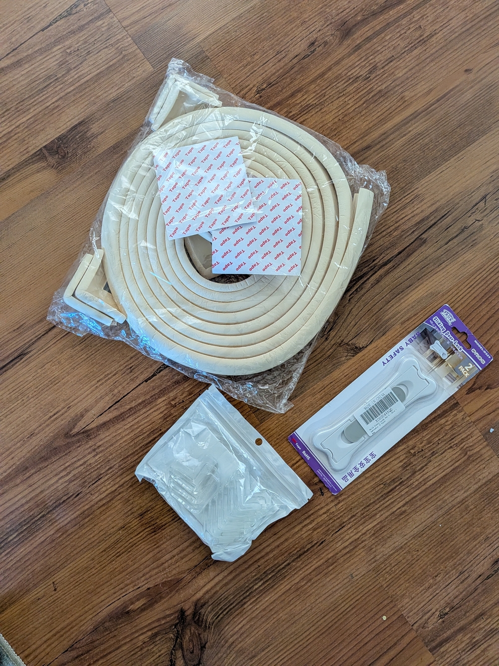 Lot Of Cream Nursery Corner & Edge Guard, Corner Protectors,Sliding Door Lock